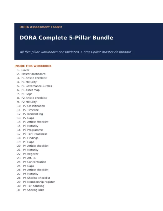 A page of the 5-Pillar Toolkit