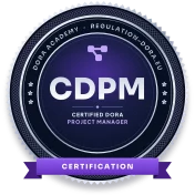 Certified DORA Project Manager (CDPM) seal