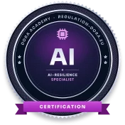Certified DORA AI-Resilience Specialist seal
