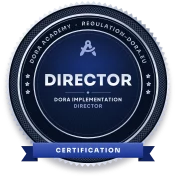 DORA Implementation Director Certification seal