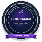 DORA Programme Manager Certification seal